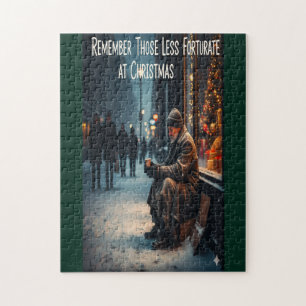 DENKEN SIE AN DIE WENIGER GLÜCKLICHEN ZU WEIHNACHT PUZZLE