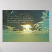 Denken Sie an diese Dinge Plakat - Version C (Vorne)