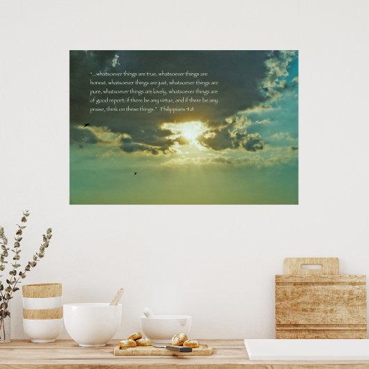 Denken Sie an diese Dinge Plakat - Version C (Küche)