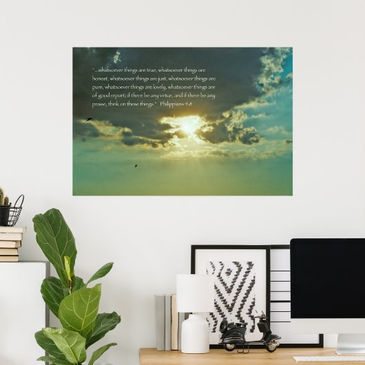 Denken Sie an diese Dinge Plakat - Version C (Heimbüro)