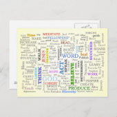 Denken Sie an diese Dinge Postkarte (Vorne/Hinten)