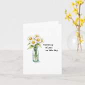 Denken Sie an diese Tageskarte Karte (Gelbe Blume)