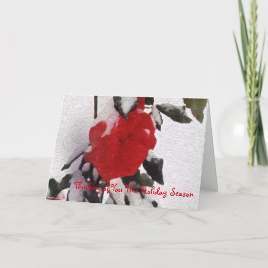 Denken Sie an diese Urlaubssaison Feiertagskarte (Vorderseite)