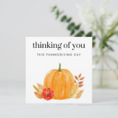 Denken Sie an diesen Erntedank Tag Gruß Karte (Stehend Vorderseite)