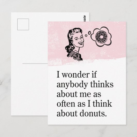 Denken Sie an Donuts pandemische Postkarte (Vorne/Hinten)