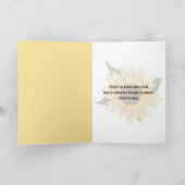 Denken Sie an Duckling und Sonnenblumen Karte (Innenseite)