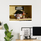 Denken Sie an eigenartige Gedanken Poster (Heimbüro)