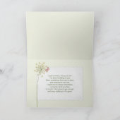 Denken Sie an ein altes Teacup mit einem dunklen B Karte (Innenseite)