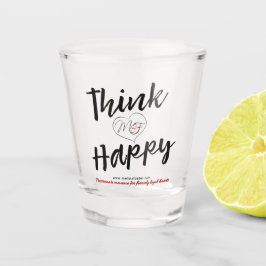 Denken Sie an ein Logo-Glas Schnapsglas