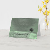 Denken Sie an einen einsamen Baum Karte (Gelbe Blume)