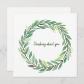 Denken Sie an einen Kranz mit grüner Schrift (Vorne/Hinten)