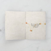 Denken Sie an einen roten Gürtelrose auf trockenem Karte (Innenseite)