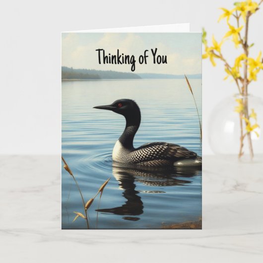 Denken Sie an einen wunderschönen Seevogel Karte (Gelbe Blume)