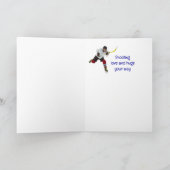 Denken Sie an Eis Hockey Sport Karte (Innenseite)