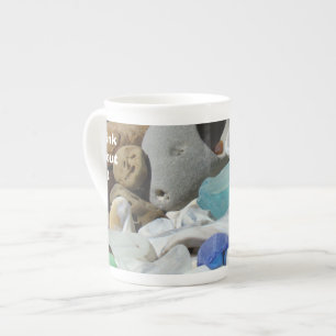 Denken Sie an es Knochen-China Tassen Seaglass