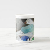 Denken Sie an es Knochen-China Tassen Seaglass (Vorderseite)