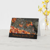 Denken Sie an fallen Karte (Gelbe Blume)