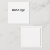 Denken Sie an Fast Run Fast Sports Football Motiva Mitteilungskarte (Vorne/Hinten)