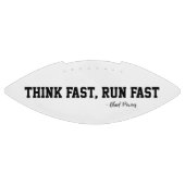 Denken Sie an Fast Run Fast Sports Football Qoute (Panel)