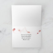 Denken Sie an Flamingo Karte (Innenseite)