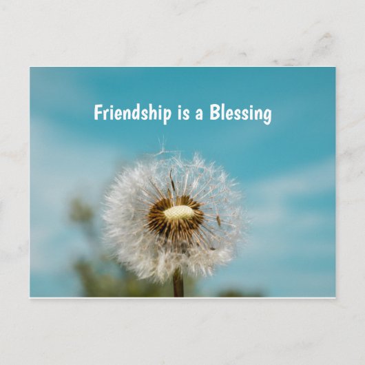 Denken Sie an Freunde Postkarte (Vorderseite)