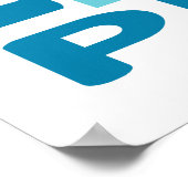 Denken Sie an Frieden. Liebe Frieden. Leben Sie Fr Poster (Ecke)