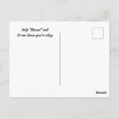 Denken Sie an Funny Cat Lass Me weiß, dass es Ihne Postkarte (Rückseite)