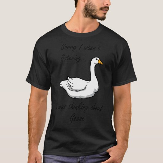 Denken Sie an Gänsewald Niedliche Gänse T-Shirt (Vorderseite)