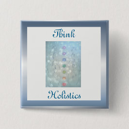 Denken Sie an ganzheitliches Design Button