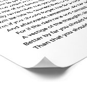Denken Sie an Gedicht von Christina Georgina Rosse Poster (Ecke)