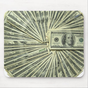 Denken Sie an Geld den ganzen Tag. Mousepad
