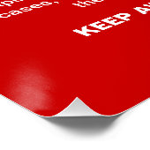 Denken Sie an Gesundheit und Sicherheit dieses Wei Poster (Ecke)