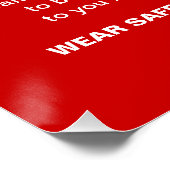 Denken Sie an Gesundheit und Sicherheit Dieses Wei Poster (Ecke)