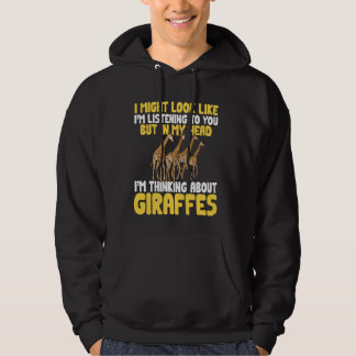 Denken Sie an Giraffes Safari Zoo Animal Giraffe Hoodie