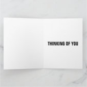 DENKEN SIE AN GORILLA GROSSE GREETING CARD KARTE (Innenseite)