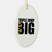 DENKEN SIE AN GROSSE TRIPLE-JUMP-SPORTENTWURFE KERAMIK ORNAMENT (Rechts)