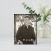 Denken Sie an Gruß Postkarte (Stehend Vorderseite)