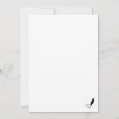 Denken Sie an Grußkarte Karte (Rückseite)