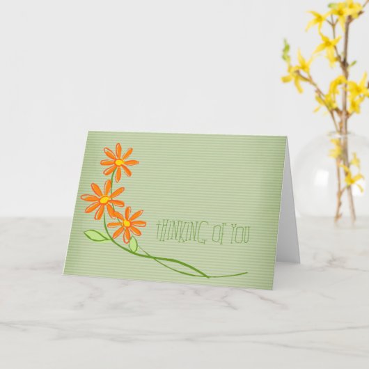 Denken Sie an Grußkarten Karte (Gelbe Blume)