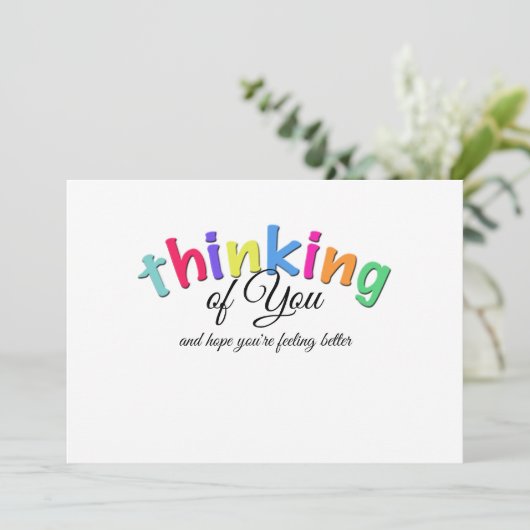 Denken Sie an gut Karten (Stehend Vorderseite)