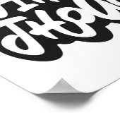 Denken Sie an Hippie-Gedanken Poster (Ecke)