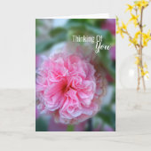 Denken Sie an Hollyhock-Foto Karte (Gelbe Blume)