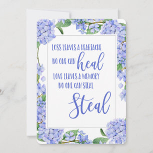 Denken Sie an Ihr Beileid berichtet Verlust gelieb Feiertagskarte