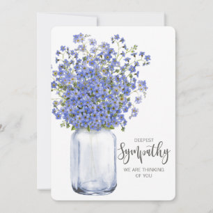 Denken Sie an Ihr Beileid berichtet Verlust gelieb Feiertagskarte