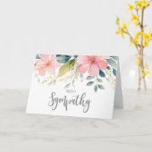 Denken Sie an Ihr Beileid berichtet Verlust gelieb Karte (Gelbe Blume)