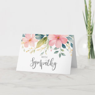 Denken Sie an Ihr Beileid berichtet Verlust gelieb Karte