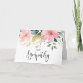 Denken Sie an Ihr Beileid berichtet Verlust gelieb Karte (Vorderseite)