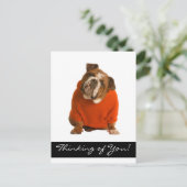 Denken Sie an Ihr Bulldog Puppy Dog Gruß Poscard Postkarte (Stehend Vorderseite)