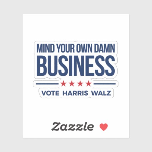 Denken Sie an Ihr eigenes Geschäft - wählen Sie Ha Aufkleber (Blatt)