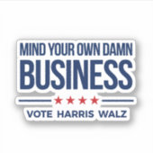 Denken Sie an Ihr eigenes Geschäft - wählen Sie Ha Aufkleber (Vorderseite)